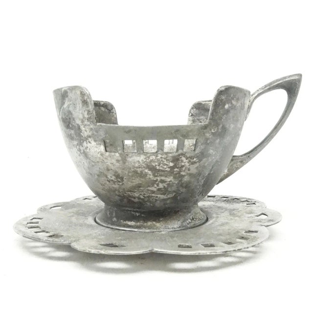 Art Nouveau Tea Basket from W&G, 1900s For Sale - Image 10 of 12