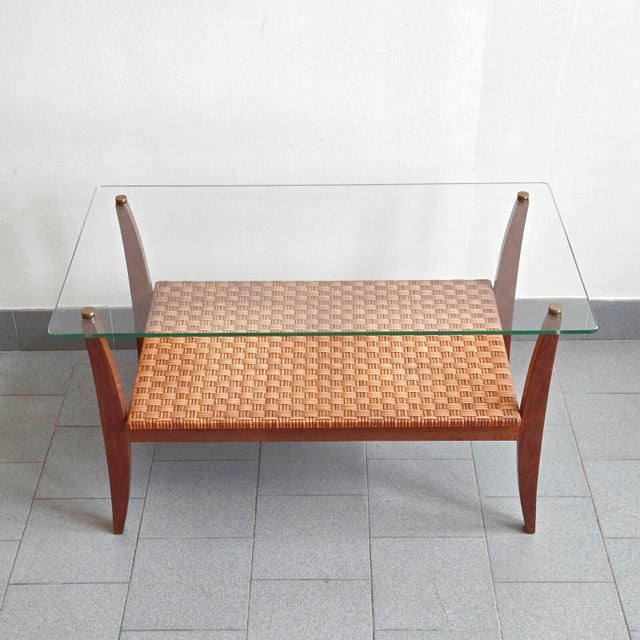 The frame is in good condition with some signs of wear. There are numerous scratches on the glass top. Length 81 cm. Width...