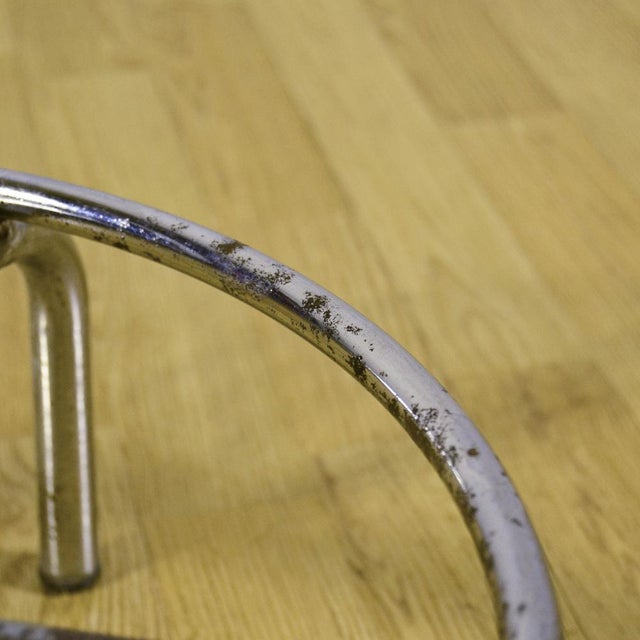 Vintage Adjustable Chrome Surveyors Swivel Stool, 1960s For Sale - Image 9 of 18