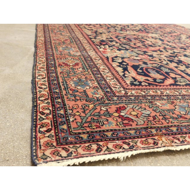 1920s Antique Persian Tabriz Rug-4'7"x 6'6" For Sale - Image 10 of 12
