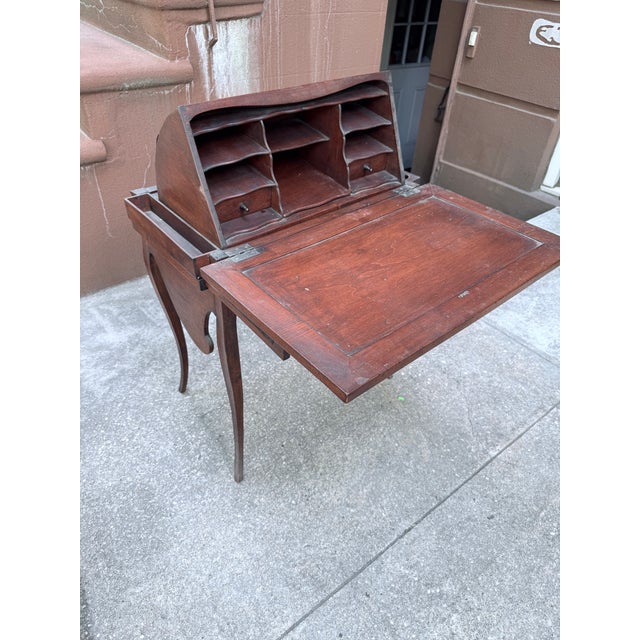 French Provincial 19th Century French Provencial Antique Petite Secrétaire/Side Table/Writing Desk For Sale - Image 3 of 18
