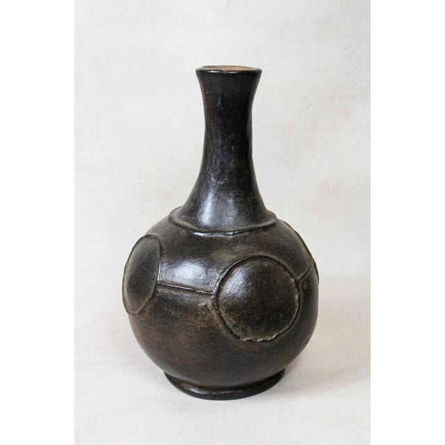 Vintage Mangbetu Clay Vase For Sale - Image 4 of 5