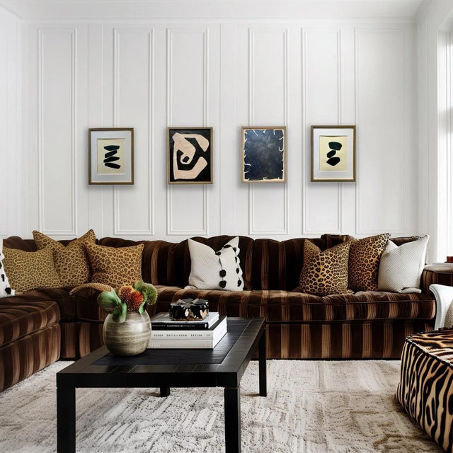 Contemporary abstract painting on canvas. Framed in a gold frame R.K. Red believes there is nothing better than the...