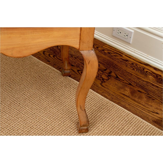 Wood Antique French Provincial Fruitwood Two-Tier Side Table For Sale - Image 7 of 8