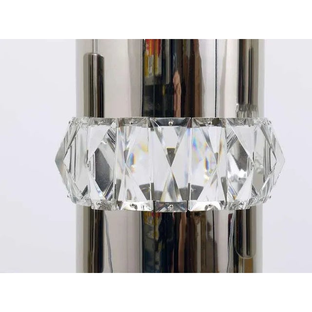 Nickel, Brass and Crystal Pendant Lamps from Bakalowits & Söhne, Austria, 1950s, Set of 3 For Sale - Image 3 of 11