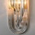 Wall Light in Curved Crystal Glass and Gilt Brass from Venini, Italy, 1960s For Sale - Image 3 of 17