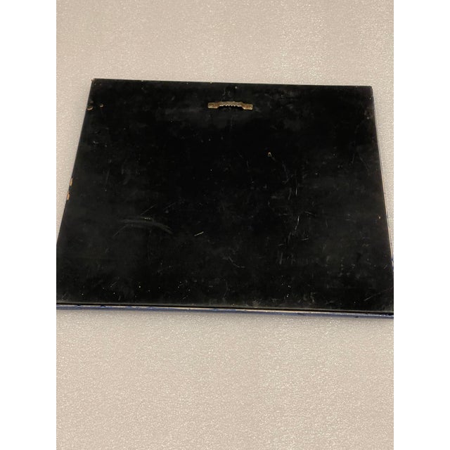 Large Majolica Tulip Ceramic Tile For Sale In Miami - Image 6 of 7