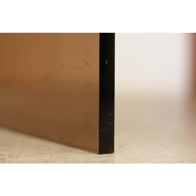 Square Smoked Glass Coffee Table, 1970s For Sale - Image 6 of 11