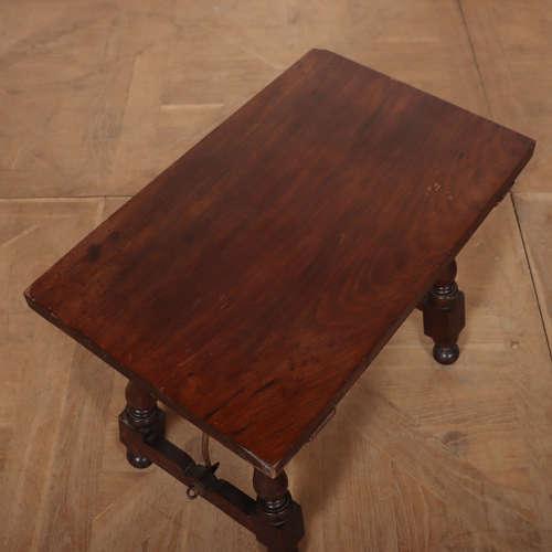 1920s Spanish Walnut Side Table, 1920s For Sale - Image 5 of 7