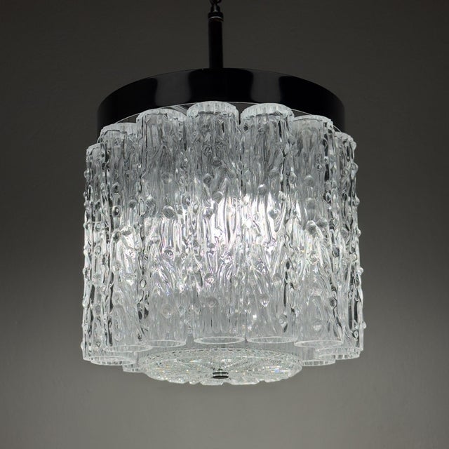 Vintage Murano Glass Tronchi Chandelier by Toni Zuccheri for Venini, Italy, 1960s For Sale - Image 10 of 18