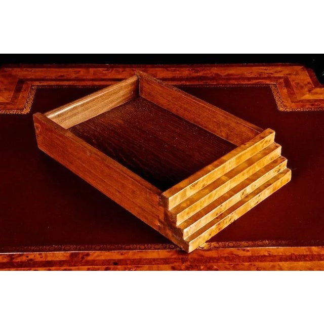 Black 20th Century Vienna Biedermeier Lyre Secretary For Sale - Image 8 of 11