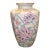 Vintage Cabbage Rose Chinese Vase For Sale