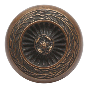 Antique 1920s Bronze Single Barrows Concentric Door Knob