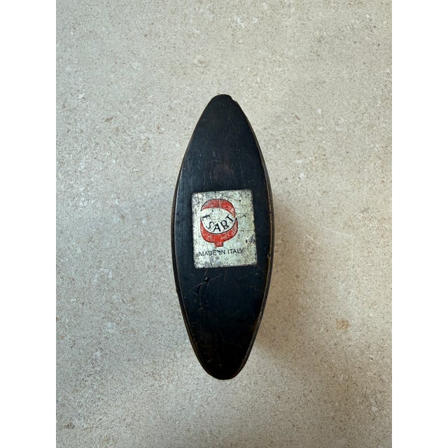 Esa Fedrigolli Sculptural Brass and Black Metal Vase For Sale In Los Angeles - Image 6 of 7