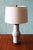 Mid-Century Modern 1960s Gordon and Jane Martz M-166 Lamp for Marshall Studios White With Tan Incisions For Sale - Image 3 of 9
