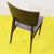 Brown Wooden Chair with Upholstered Seat in Grey Geometric Fabric For Sale - Image 8 of 10