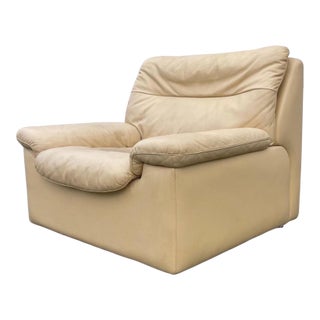 De Sede Switzerland for Stendig Ds 63 Leather Lounge Armchair Club Chair For Sale