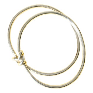Mid-Century Modern Love Knot Bangle from Kaunis Koru, 1976 For Sale