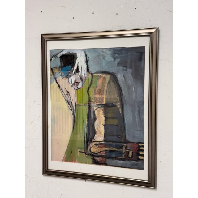 Abstract Vicki Dischler Pastel Painting, Framed For Sale - Image 3 of 12