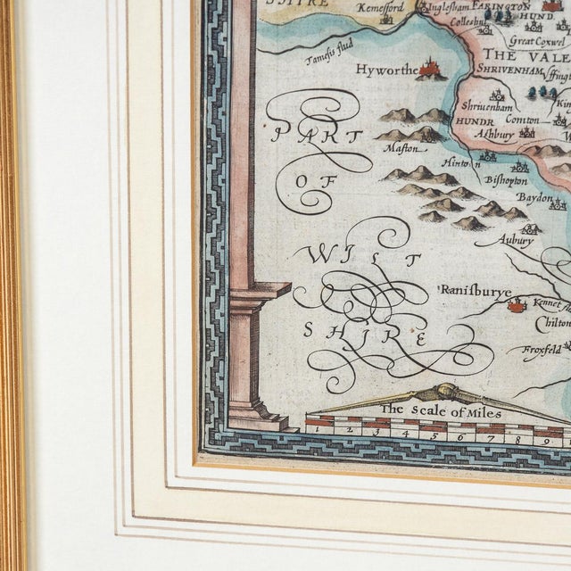 17th Century Map of the Barkshire by John Speed, 1616 For Sale - Image 17 of 18