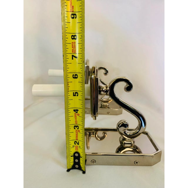 Nickel Sconces From the Foundry L. A. - a Pair For Sale - Image 12 of 13