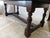 This sturdy oak Jacobean style dark oak heavy weight dining table measures 29.75"H x 96"L x 35.75"W and has a...