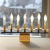 Mid-Century Modern Brutalist 7 Light Menorah Candelabra For Sale - Image 3 of 8