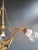 1930s Art Nouveau Brass Chandelier For Sale - Image 9 of 12