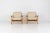 Pair of early ge-290 lounge chairs in oak by hans j. Wegner for getama (denmark, 1953). A hard to find design classic by...