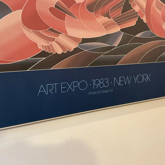 Gorgeous colors on this poster for John Martineau’s Art Expo in New York in 1983, featuring his work “Flight of the Ibis.”...