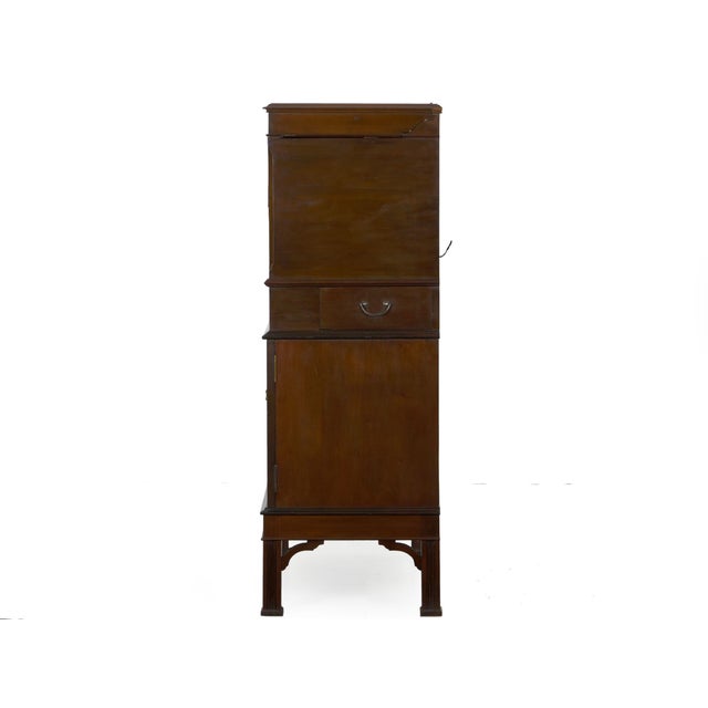 English Edwardian Mahogany FallFront Secretary Desk With BuiltIn Safe Circa 1900 Chairish