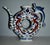 Vintage Chinese Blue & White Dragon Phoenix Donut Hole Pitcher/Teapot For Sale - Image 4 of 12
