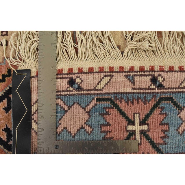 Heriz Rug 5’11” X 8’6” Ivory Wool Vintage Tribal Hand-Knotted Oriental Carpet For Sale - Image 15 of 15
