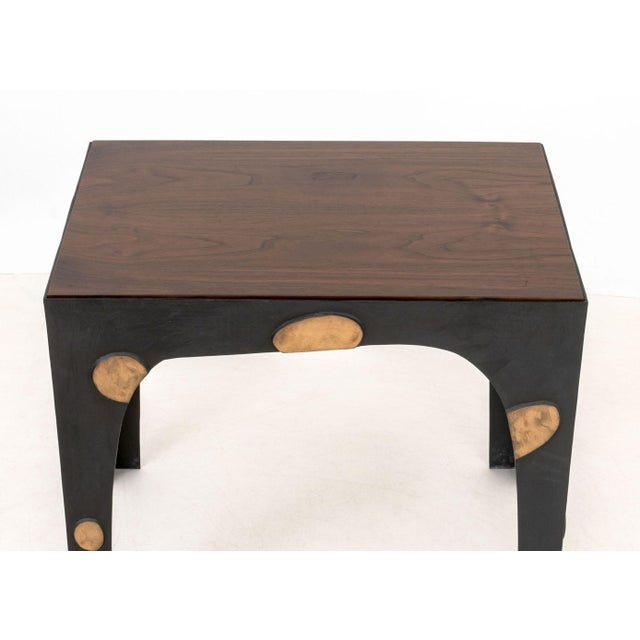 Contemporary Jacques Jarrige "Parade" Mahogany Side Table For Sale - Image 3 of 6