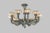 Alabaster Large Spanish Alabaster Globe Chandelier 10-Light Solid Bronze 40" W For Sale - Image 8 of 10