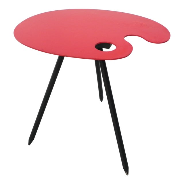 Painters Palette Side Table by Lucien De Roeck for Bois Manu, 1958 For Sale