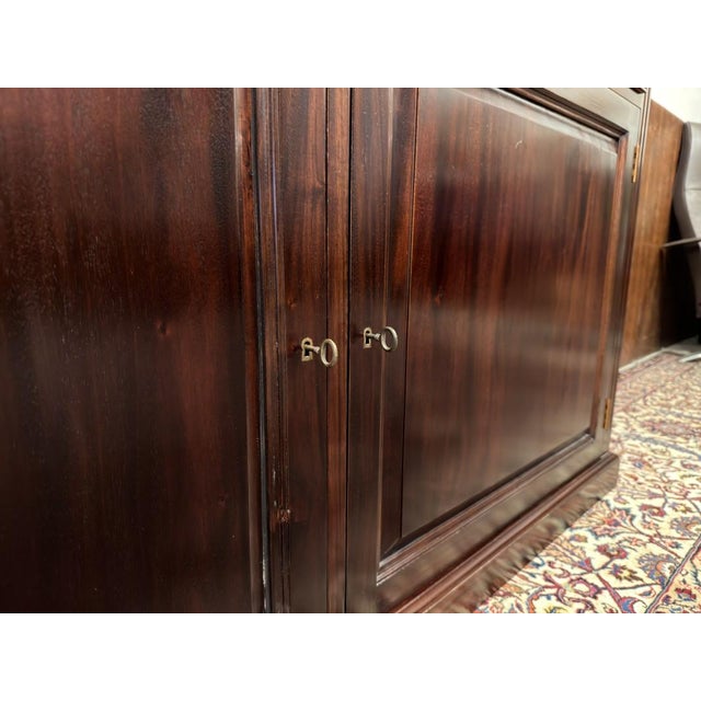 English Office Sideboard in Teak For Sale - Image 11 of 16