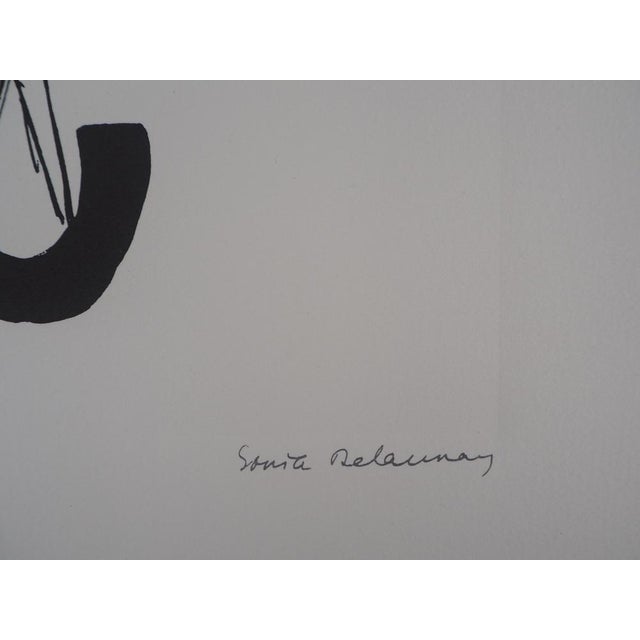 Modern After Sonia Delaunay, Orphism, Dance, Endless Rhythm, Signed Lithograph For Sale - Image 3 of 6