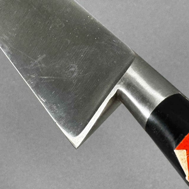 Silver Late 20th Century Old Stock Stainless Steel Gustav Emil Ern Chef's Knife Solingen, Germany For Sale - Image 8 of 12