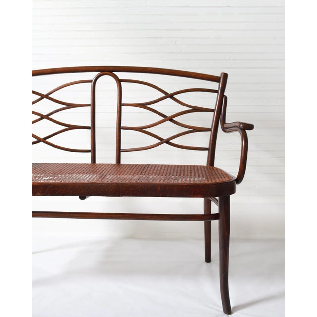19th Century Original Thonet Bench, Settee No. 1 For Sale - Image 11 of 12