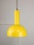 Small Vintage Yellow Metal Lamp For Sale - Image 5 of 11