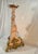 Rococo Large French Strasbourg 19th Century Faience Tall Floor Candle Holder With Ormolu For Sale - Image 3 of 10