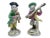 Antique Porcelain Musical Monkey Statues - a Set of Two For Sale - Image 12 of 12