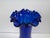 Glass Vintage Mary Gregory Style Cobalt Blue Glass Vase With Ruffled Rim For Sale - Image 7 of 12