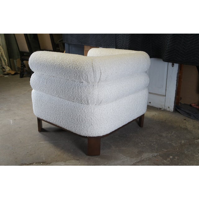 Late 20th Century Brigette Romanek for Mitchell Gold + Bob Williams Art Deco Modern Lucy Armchair For Sale - Image 5 of 12