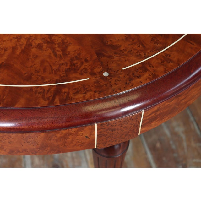Art Deco French Burr Yew Games Table, 1925 For Sale - Image 9 of 16