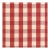 Schumacher Camden Cotton Check Fabric in Red For Sale