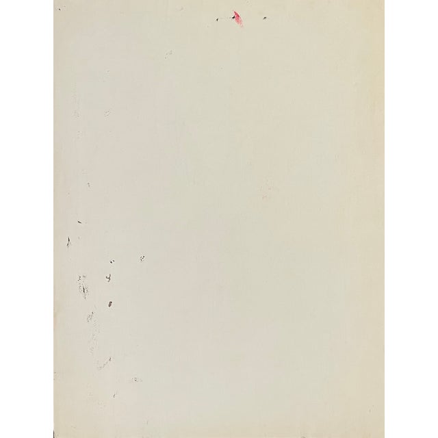 1954 Robert Colborne Mid Century Modern Floral Still Life Painting For Sale - Image 4 of 4