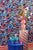 Contemporary Harlequin Wildflower Meadow Wallpaper in Lapis/Carnelian/Aquamarine - a Sample For Sale - Image 3 of 3