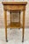Neoclassic French Marquetry Side Table With One Drawer And Wheels 1940s For Sale - Image 9 of 18